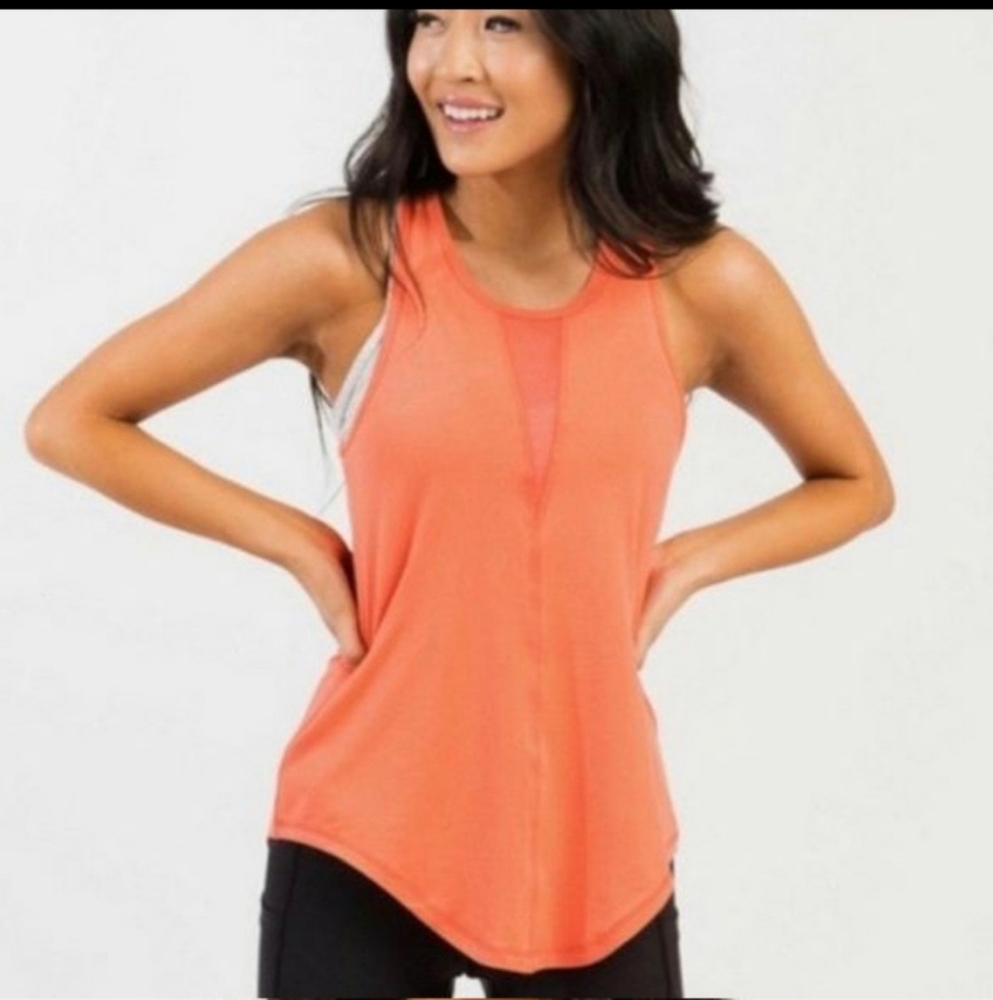 Zyia Effortless Tank Coral Size Large